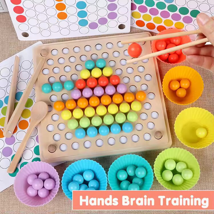 Tablero Montessori: Entrenamiento Cerebral para Bebés 1-3 Años